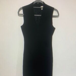 J. Crew Classic Black Midi Dress